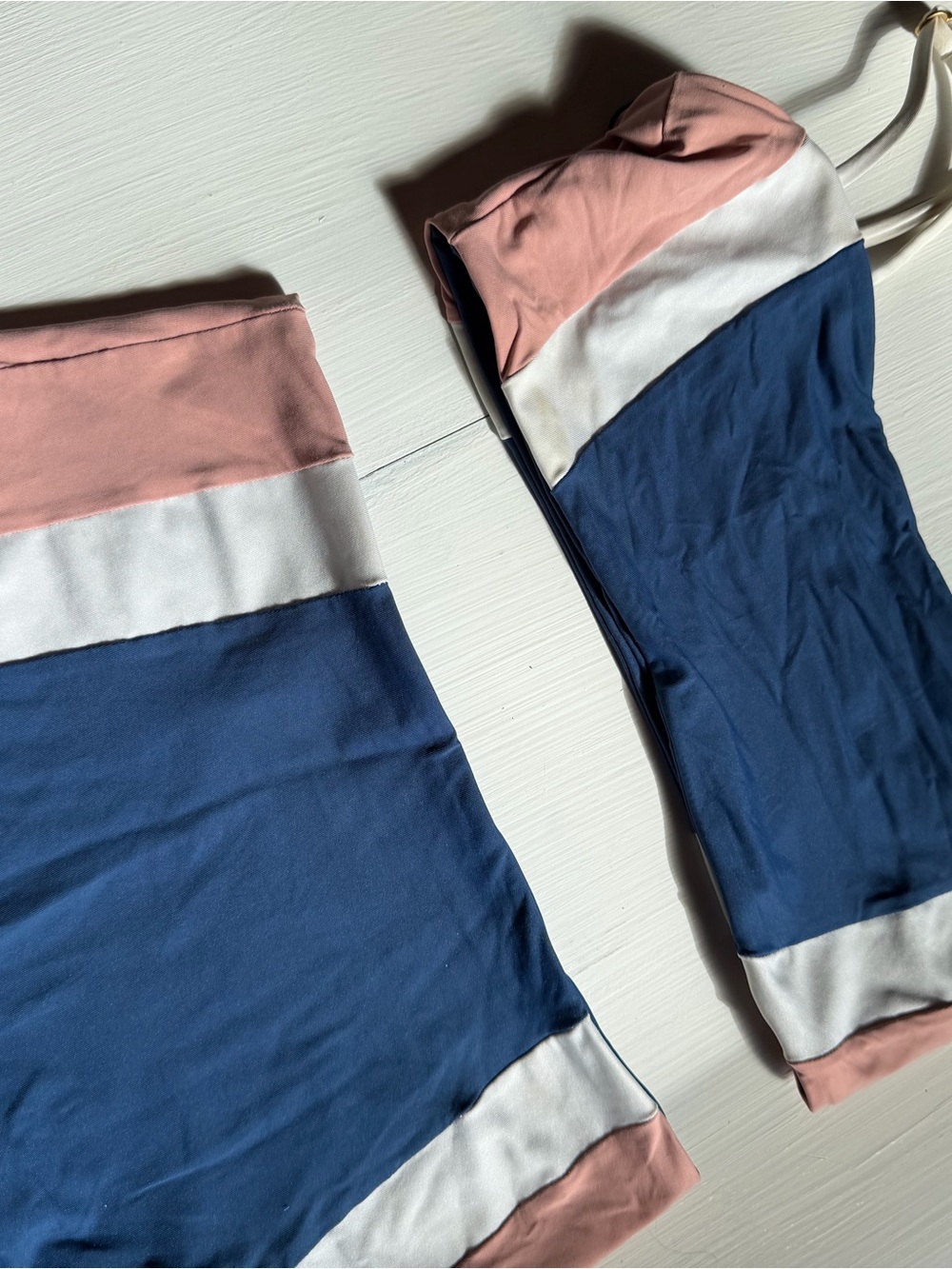 l*space Colorblock Bikini Set - Blue, Pink & White - Picture 3 of 6